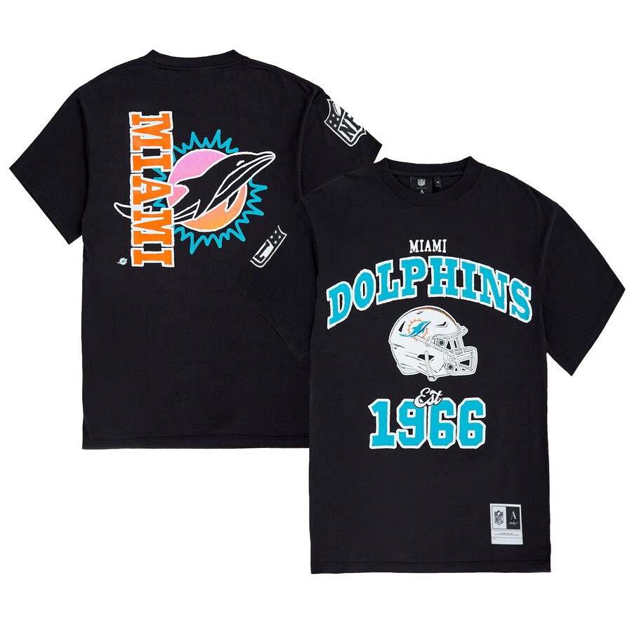 Unisex Miami Dolphins x Aleali May Black T-Shirt - Jersey