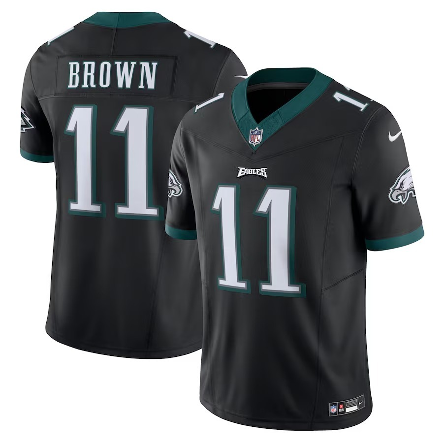 Men's Philadelphia Eagles A.J. Brown Nike Black Vapor F.U.S.E. Limited Jersey - Jersey