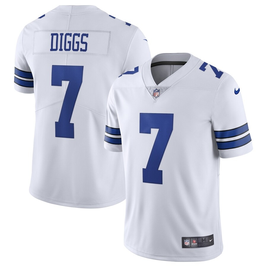 Men's Dallas Cowboys Trevon Diggs Nike White Vapor Limited Jersey - Jersey
