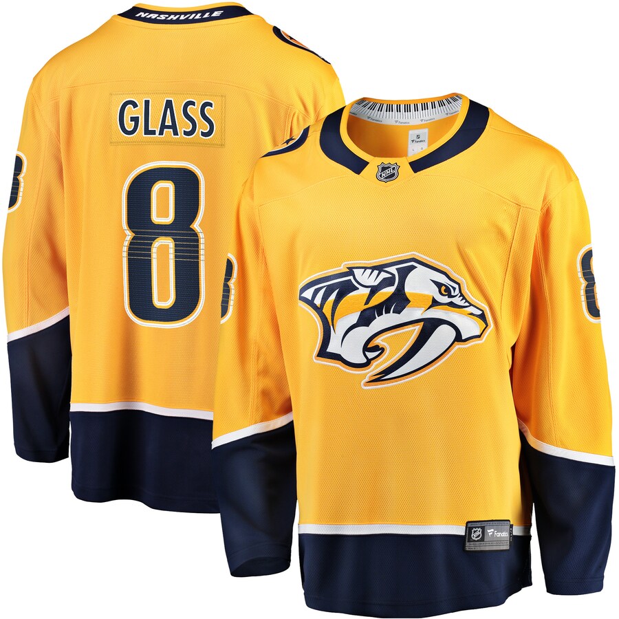 Men's Nashville Predators Cody Glass Fanatics Branded Gold Home Breakaway Player Jersey - Jersey
