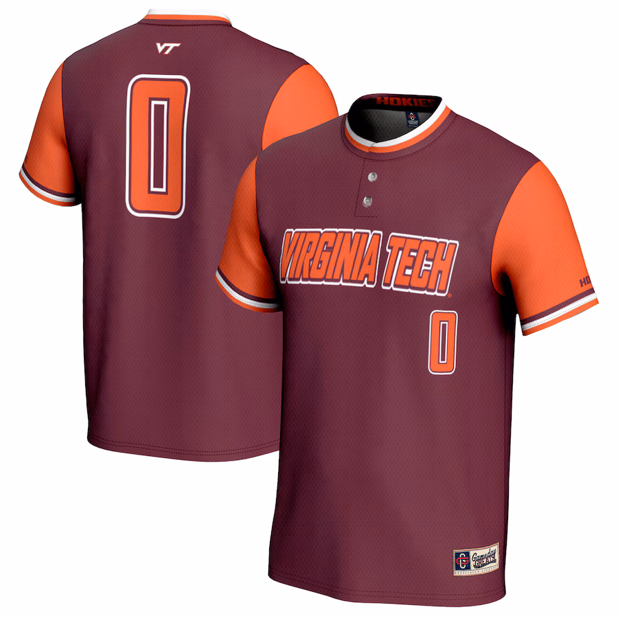 Unisex GameDay Greats #0 Maroon Virginia Tech Hokies Softball Fashion Jersey - Jersey