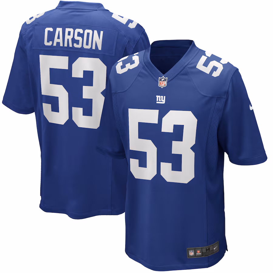 Men's New York Giants Harry Carson Nike Royal Game Retired Player Jersey - Jersey