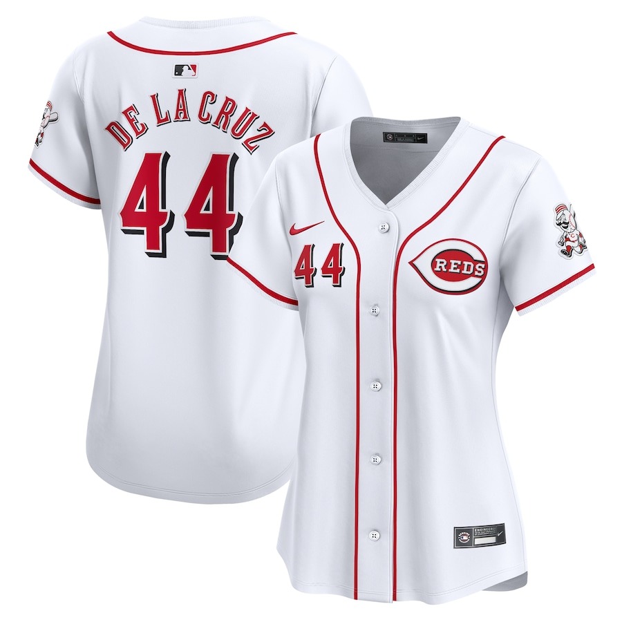 Women's Cincinnati Reds Elly De La Cruz Nike White Home Limited Player Jersey - Jersey