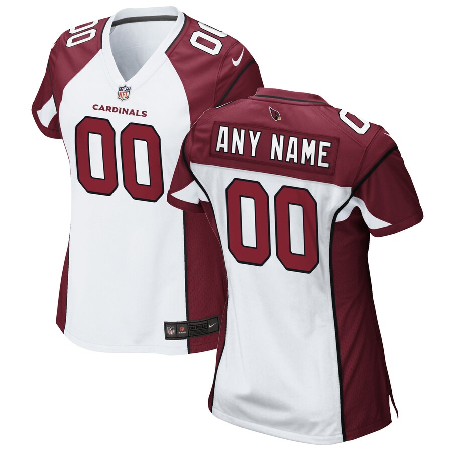Women's Nike White Arizona Cardinals Custom Game Jersey - Jersey