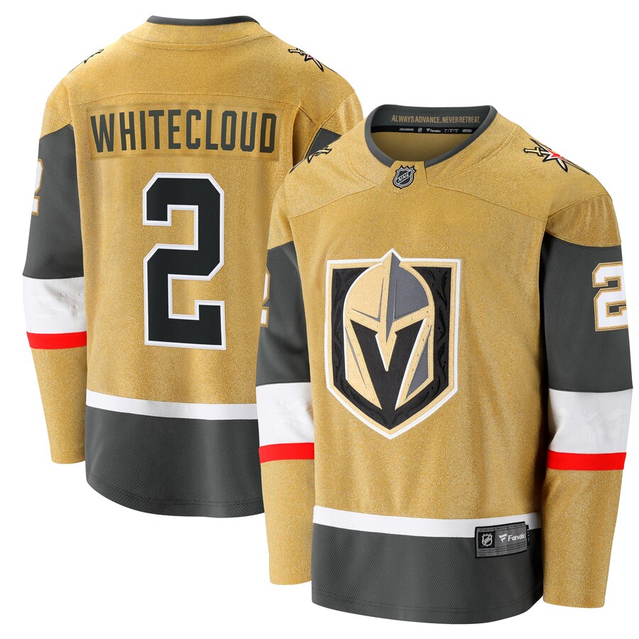 Men's Vegas Golden Knights Zach Whitecloud Fanatics Branded Gold Home Breakaway Jersey - Jersey