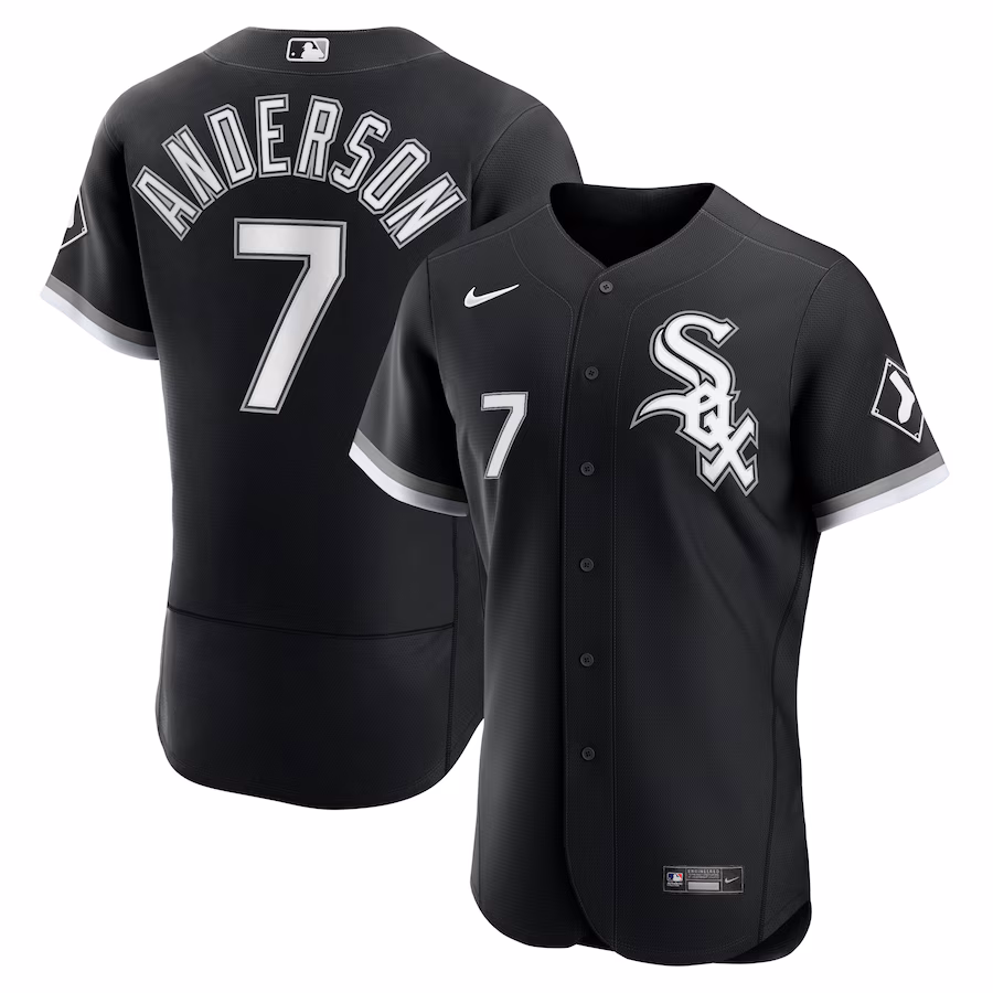 Men's Chicago White Sox Tim Anderson Nike Black Alternate Authentic Player Jersey - Jersey