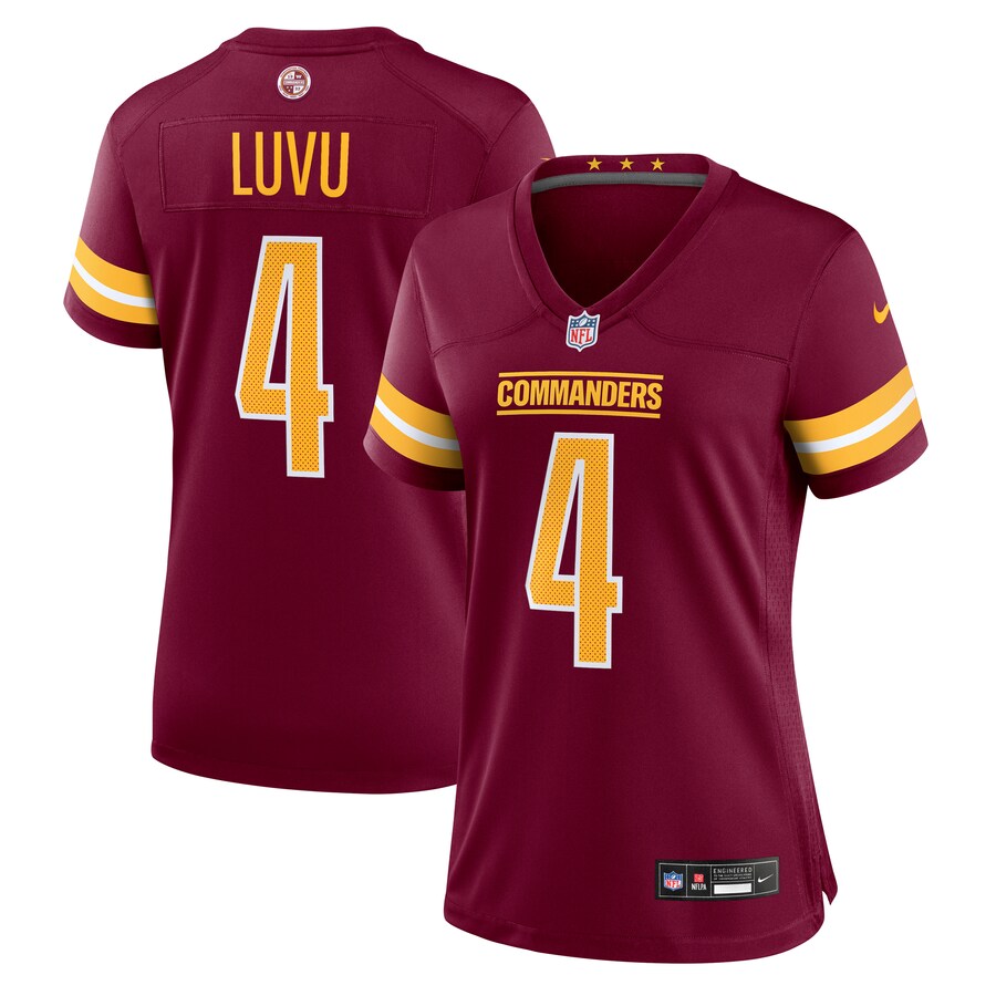 Women's Washington Commanders Frankie Luvu Nike Burgundy Team Game Jersey - Jersey