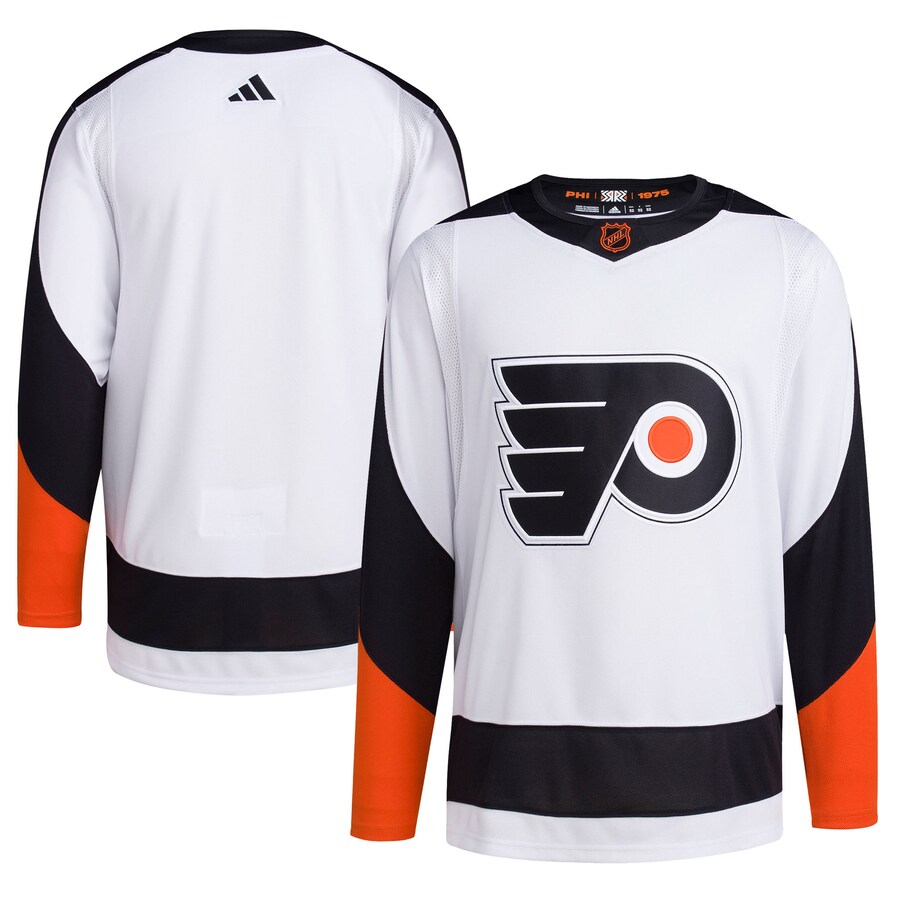 Men's Philadelphia Flyers adidas White Reverse Retro 2.0 Authentic Blank Jersey - Jersey