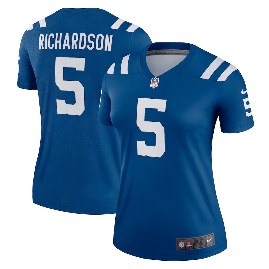 Women's Indianapolis Colts Anthony Richardson Nike Royal Legend Player Performance Top - Jersey