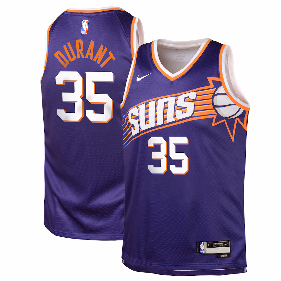 Youth Phoenix Suns Kevin Durant Nike Purple Swingman Jersey - Icon - Jersey