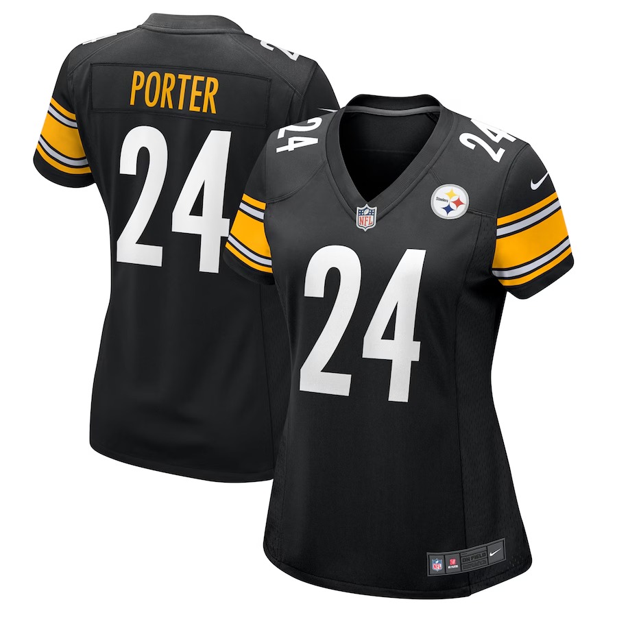 Women's Pittsburgh Steelers Joey Porter Jr. Nike Black Game Jersey - Jersey
