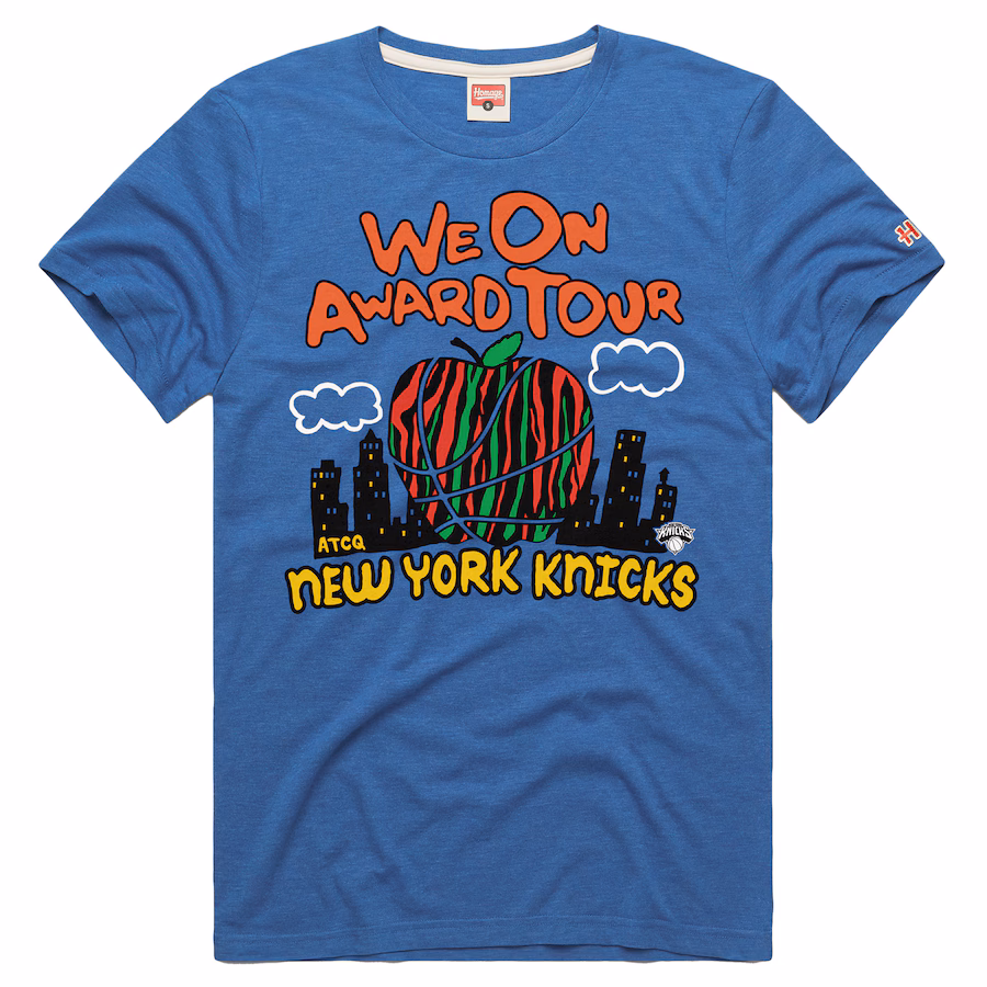 Men's New York Knicks Royal A Tribe Called Quest x NBA We On Award Tour T-Shirt - Jersey