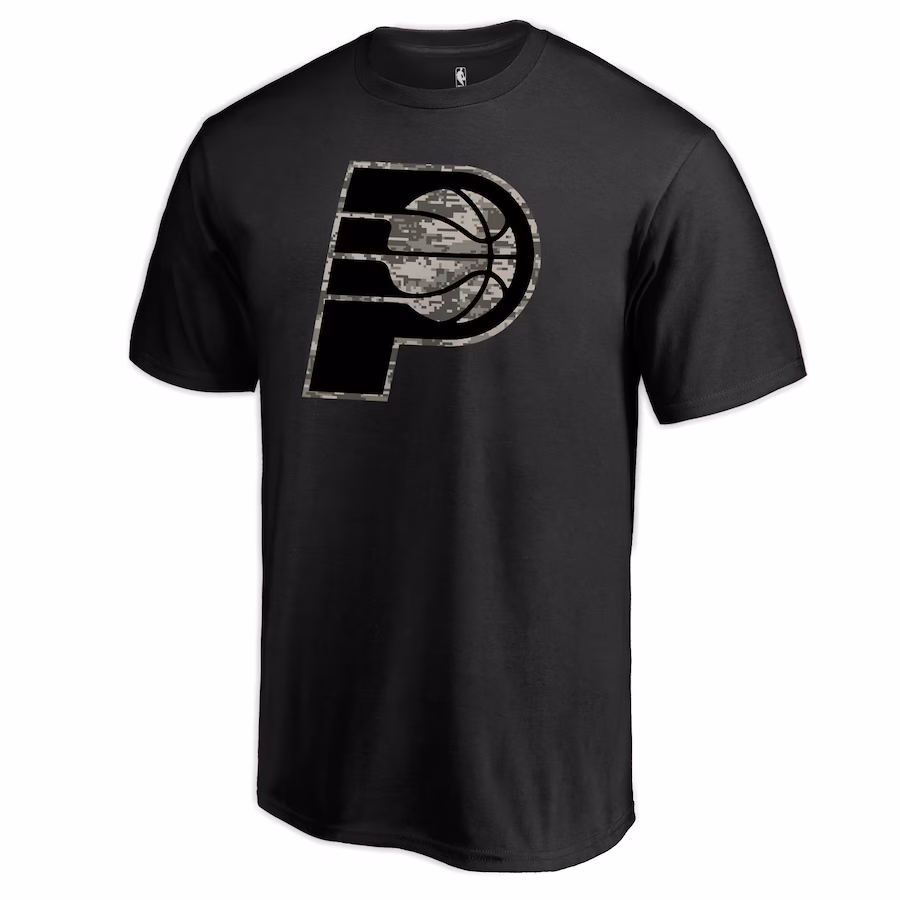 Men's Indiana Pacers Black Cloak Camo T-Shirt - Jersey
