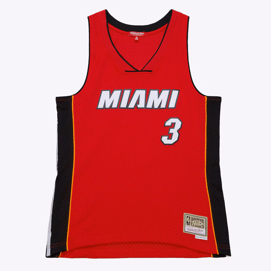 Women's Miami Heat Dwyane Wade Red 2005/06 Hardwood Classics Swingman Jersey - Jersey