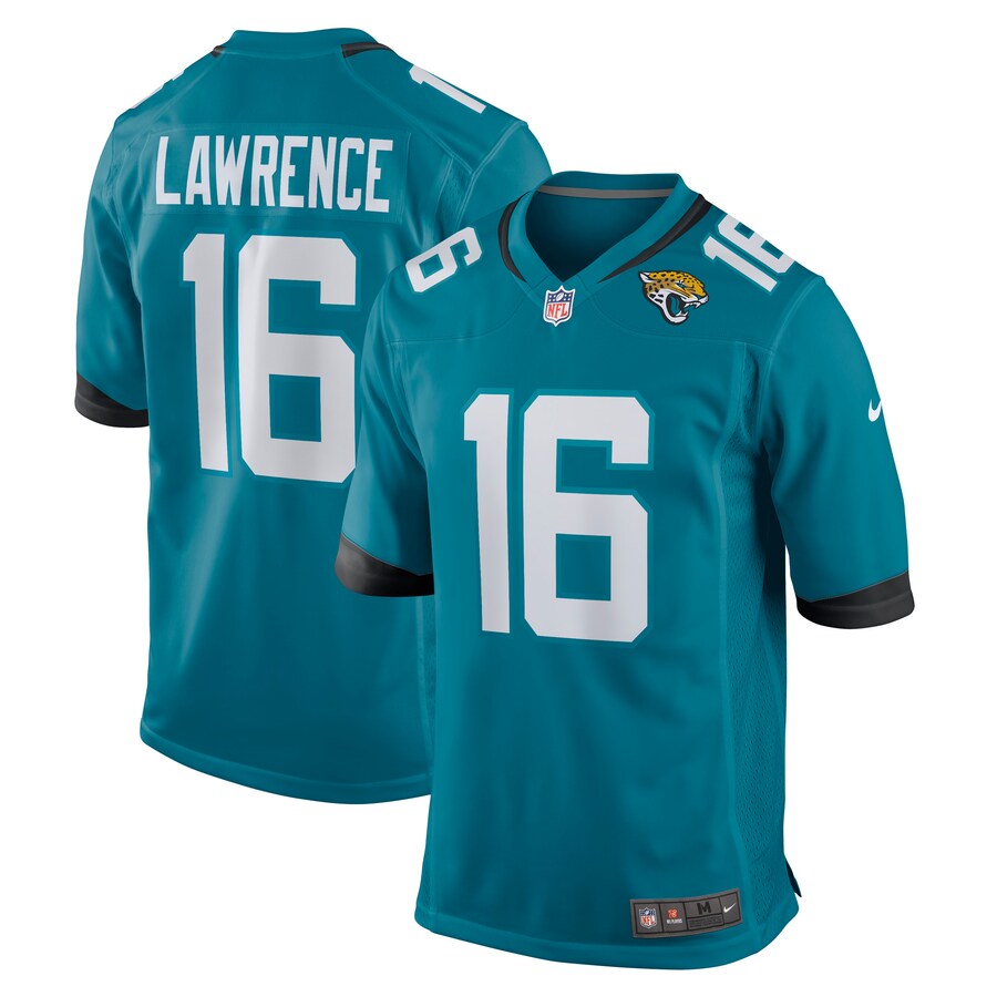 Men's Jacksonville Jaguars Trevor Lawrence Nike Teal 2021 NFL Draft First Round Pick Game Jersey - Jersey