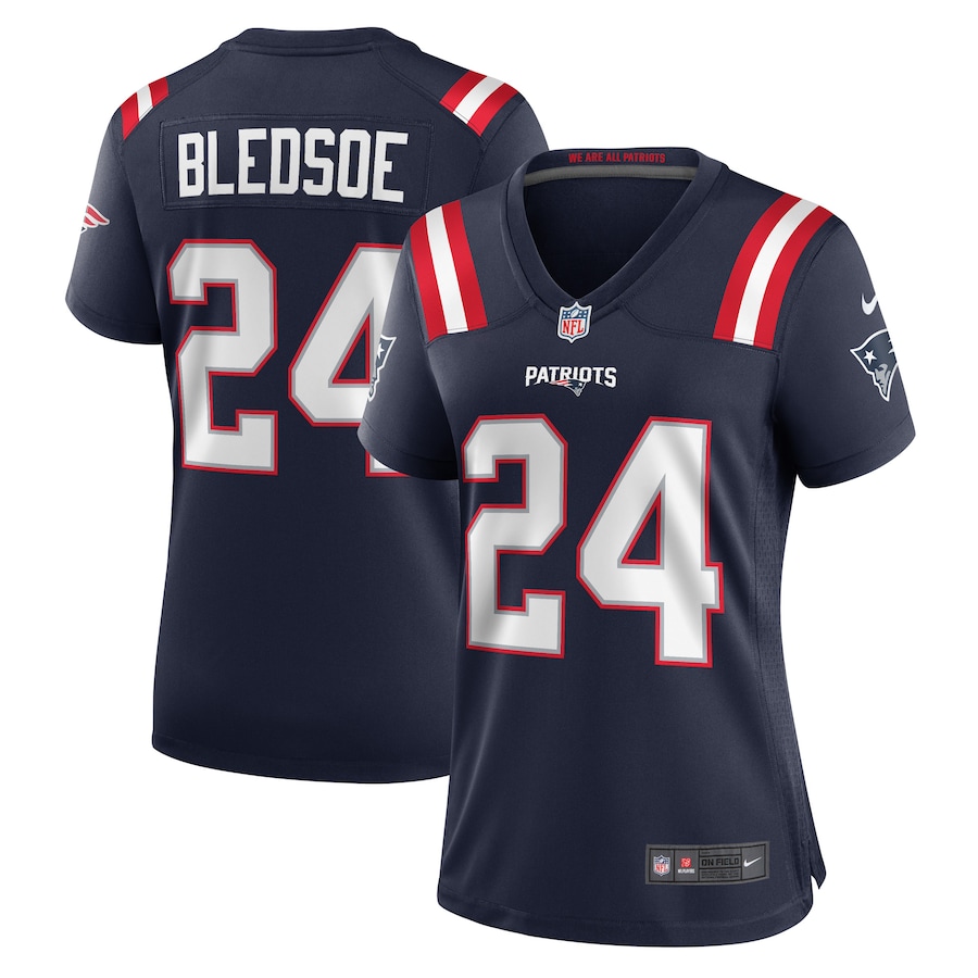 Women's New England Patriots Joshuah Bledsoe Nike Navy Game Jersey - Jersey