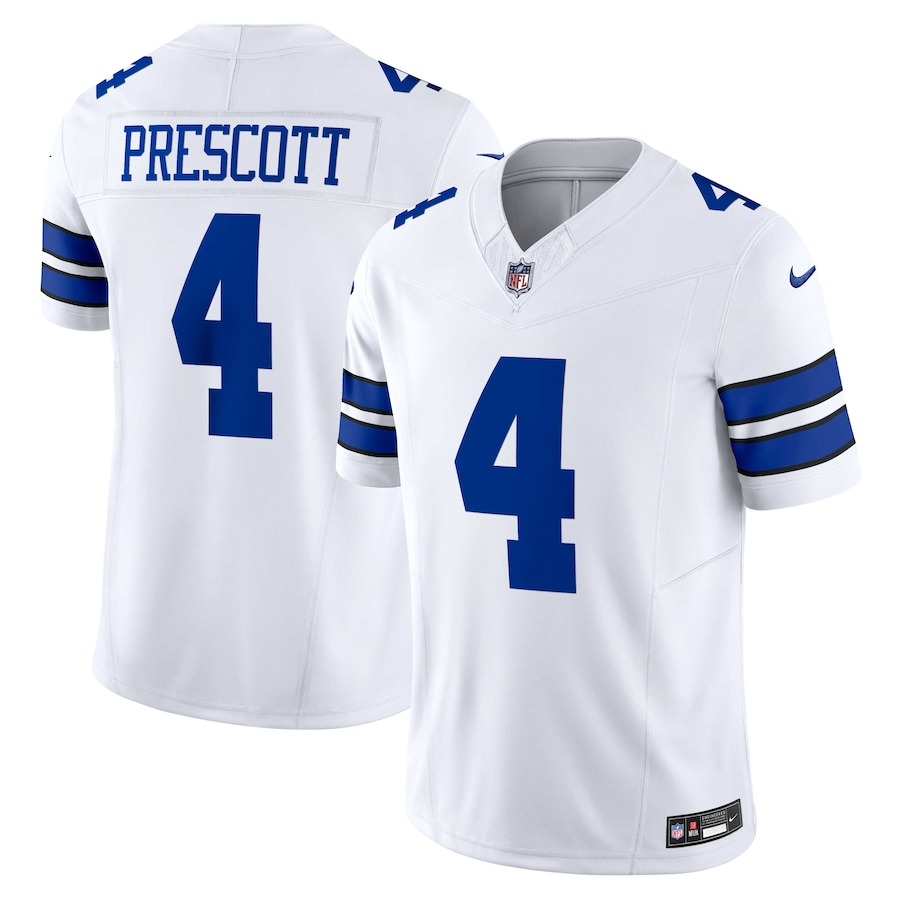 Men's Dallas Cowboys Dak Prescott Nike White Vapor F.U.S.E. Limited Jersey - Jersey