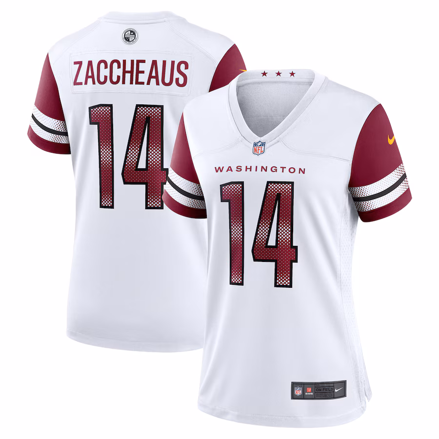 Women's Washington Commanders Olamide Zaccheaus Nike White Game Jersey - Jersey
