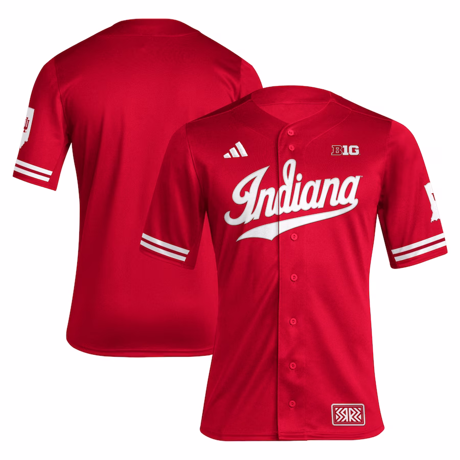 Indiana Hoosiers adidas Reverse Retro Replica Baseball Jersey - Crimson - Jersey