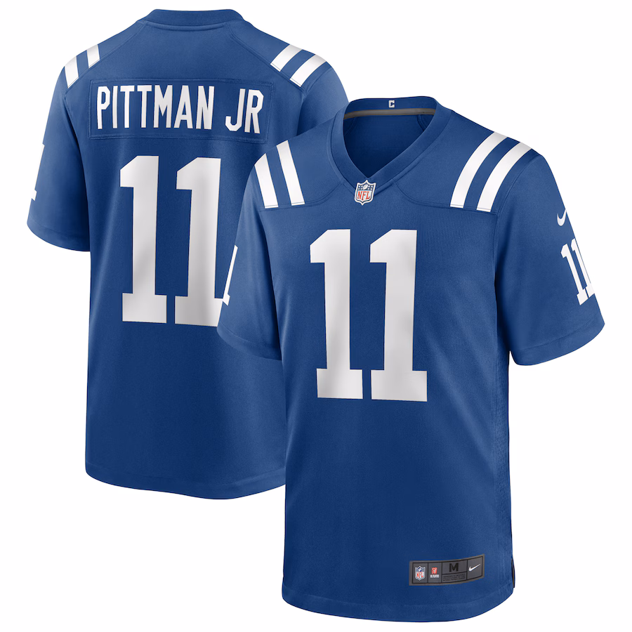Men's Indianapolis Colts Michael Pittman Jr. Nike Royal Player Game Jersey - Jersey
