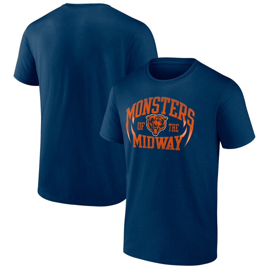Men's Chicago Bears Navy Hometown Collection Prime Time T-Shirt - Jersey