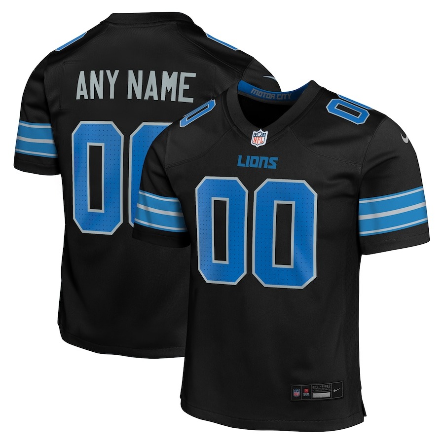 Women's Detroit Lions  Nike Black Alternate Custom Game Jersey - Jersey