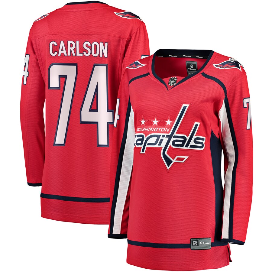 Women's Washington Capitals John Carlson Fanatics Branded Red Breakaway Player Jersey - Jersey
