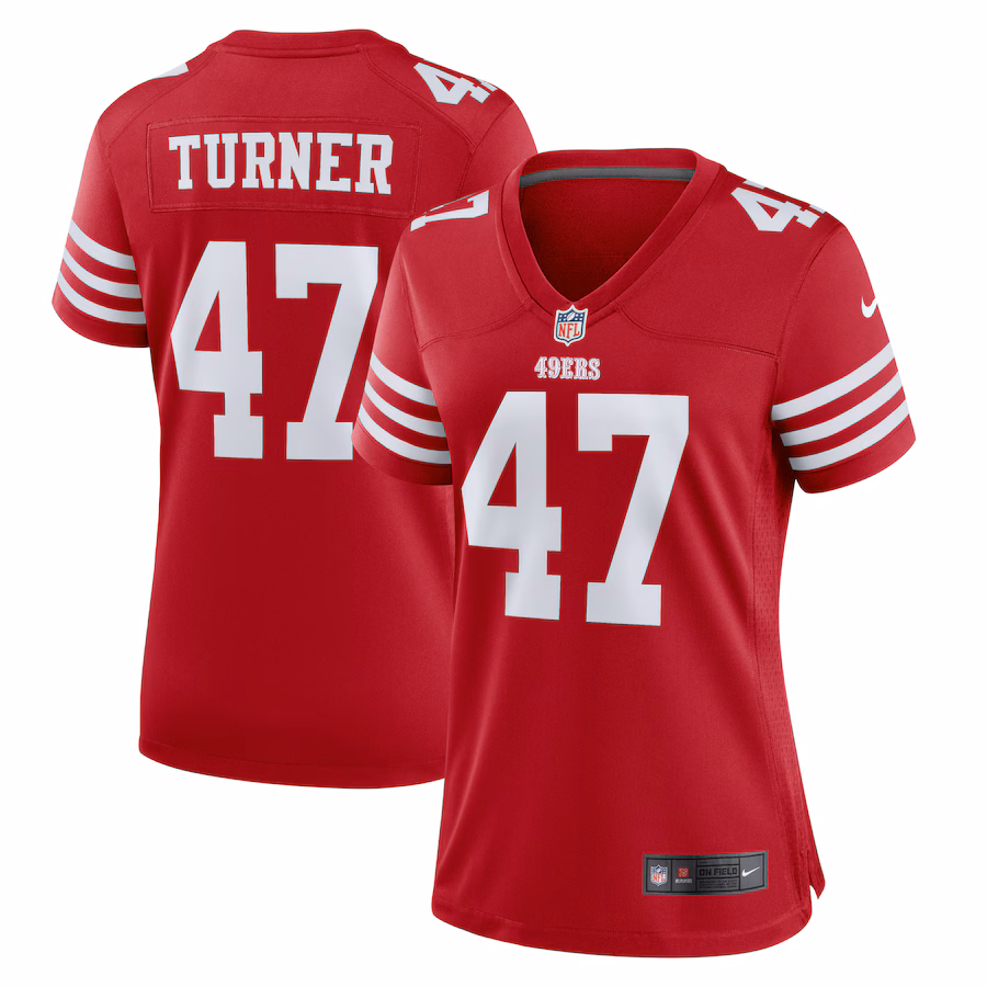 Women's San Francisco 49ers Ezekiel Turner Nike  Scarlet Team Game Jersey - Jersey