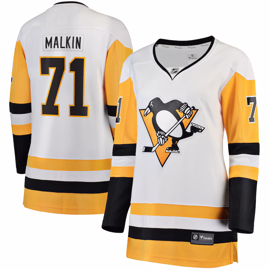 Men's Pittsburgh Penguins Evgeni Malkin Fanatics White Premier Breakaway Player Jersey - Jersey