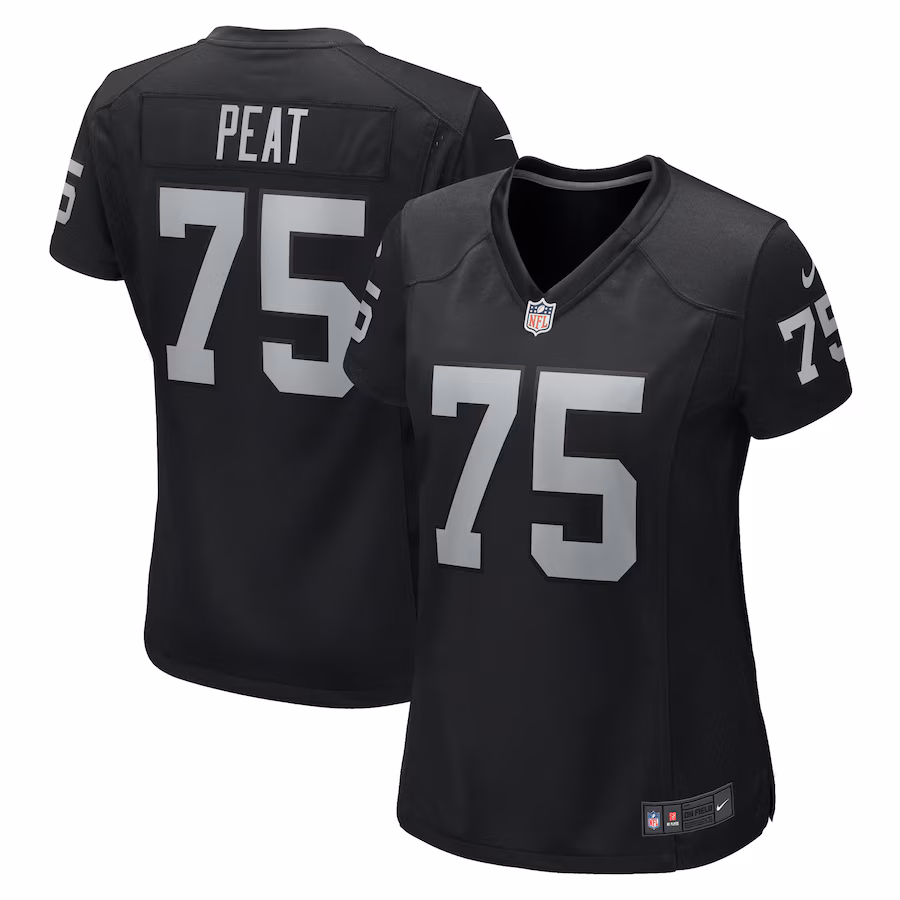 Women's Las Vegas Raiders Andrus Peat Nike Black Game Jersey - Jersey
