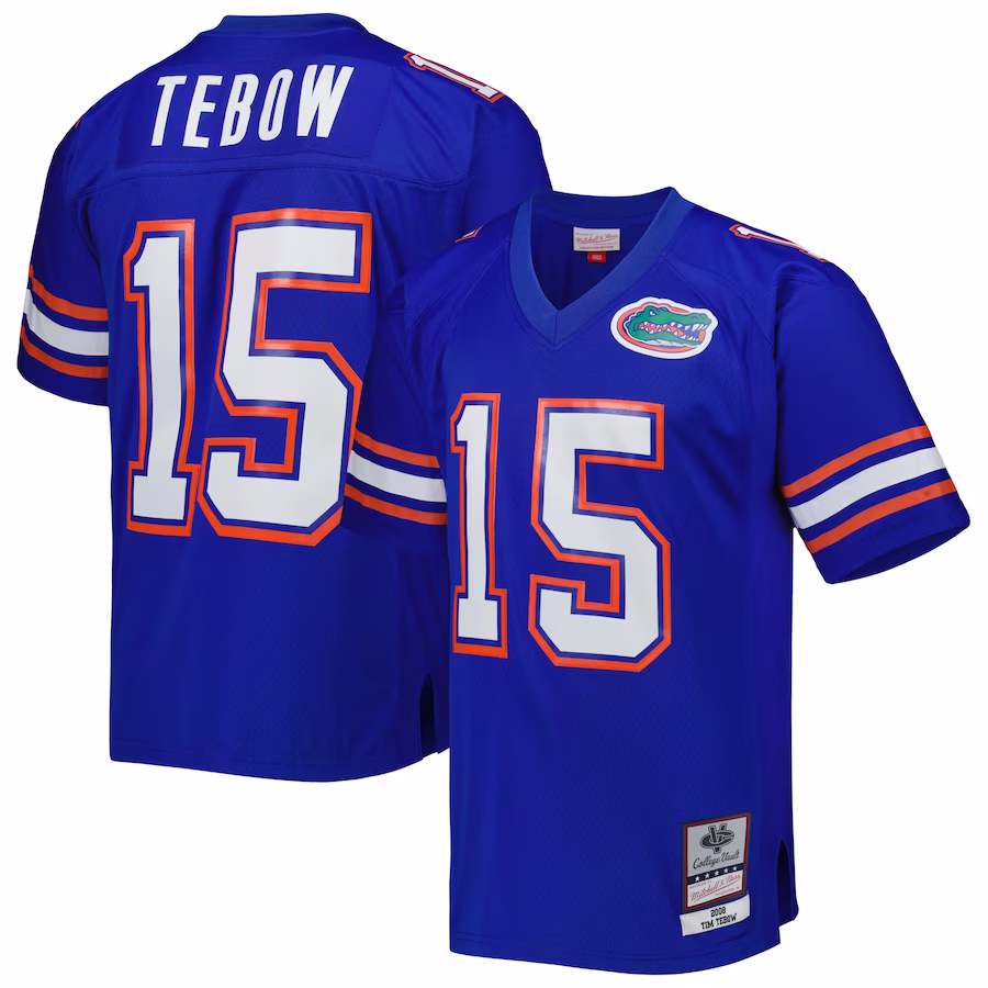 Tim Tebow Florida Gators Mitchell & Ness 2008 Legacy Jersey - Royal - Jersey