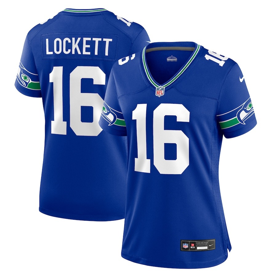 Women's Seattle Seahawks Tyler Lockett Nike Royal Player Jersey - Jersey