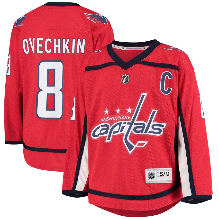 Youth Washington Capitals Alexander Ovechkin Red Home Replica Player Jersey - Jersey