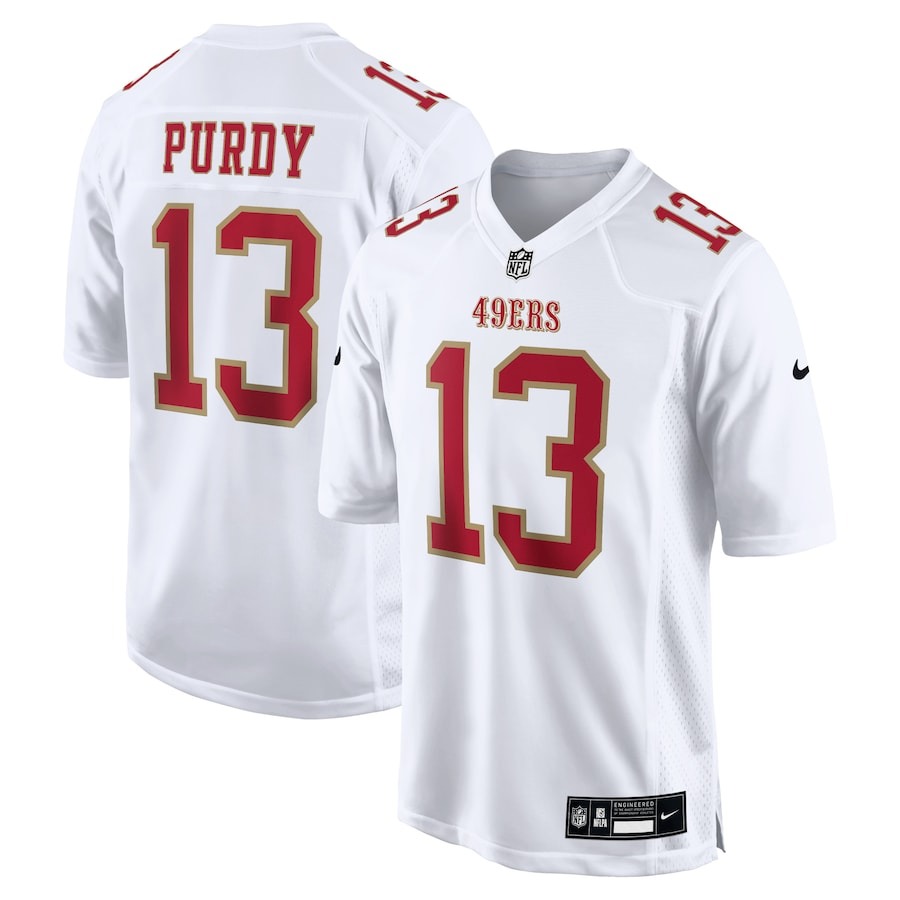 Men's San Francisco 49ers Brock Purdy Nike Tundra White Fashion Game Jersey - Jersey
