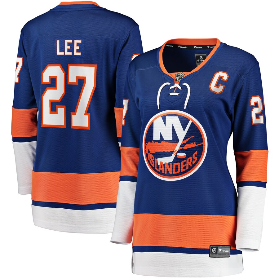 Women's New York Islanders Anders Lee Fanatics Branded Royal Home Captain Patch Breakaway Player Jersey - Jersey