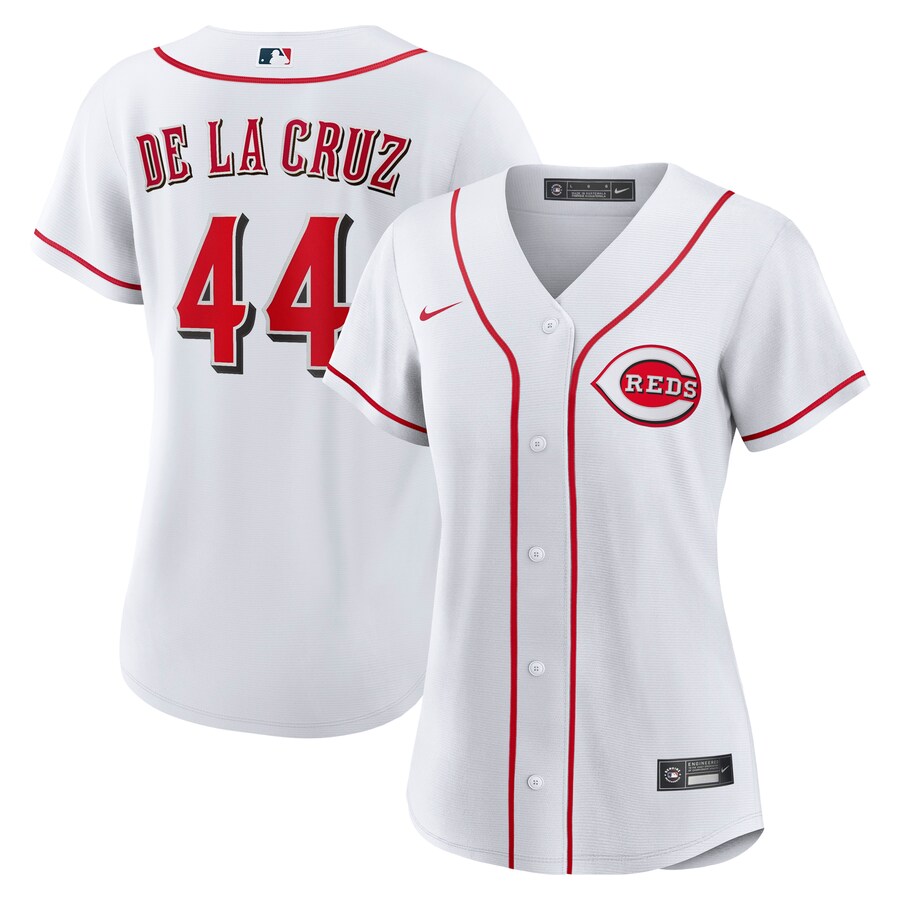 Women's Cincinnati Reds Elly De La Cruz Nike White Home Replica Jersey - Jersey