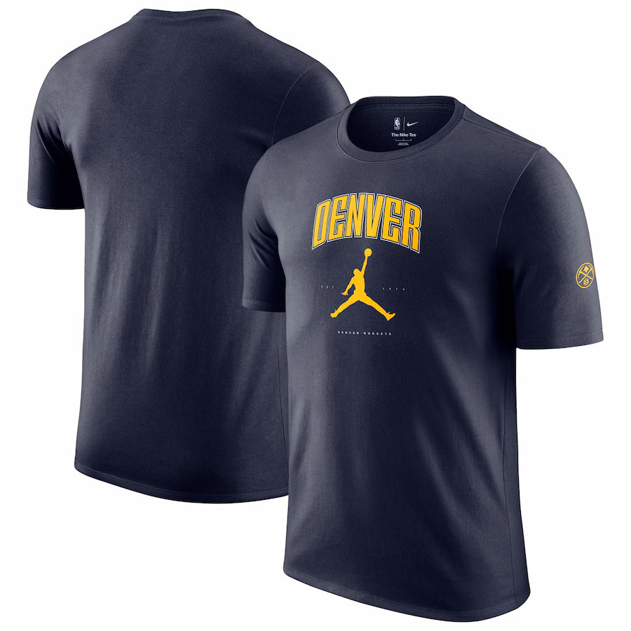 Unisex Denver Nuggets Jordan Brand Navy Essential Cities T-Shirt - Jersey