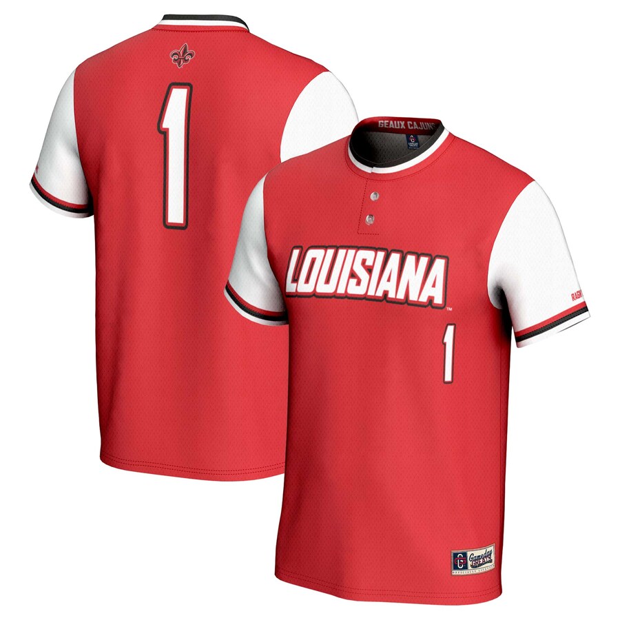 Unisex GameDay Greats #1 Cardinal Louisiana Ragin' Cajuns Lightweight Softball Jersey - Jersey