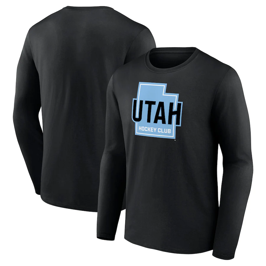 Men's Utah Hockey Club Black Tertiary Long Sleeve T-Shirt - Jersey