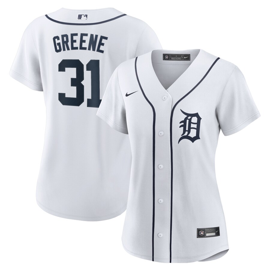 Women's Detroit Tigers Riley Greene Nike White Home Replica Player Jersey - Jersey