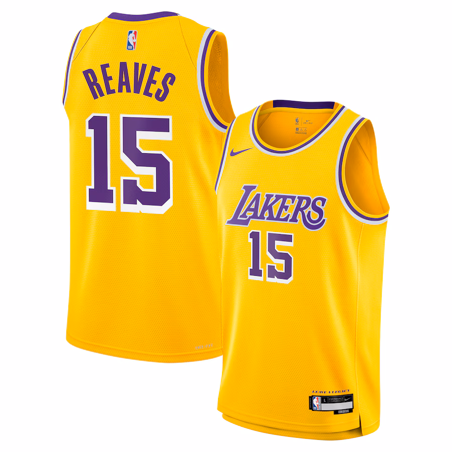 Youth Los Angeles Lakers Austin Reaves Nike Gold Swingman Jersey - Icon Edition - Jersey