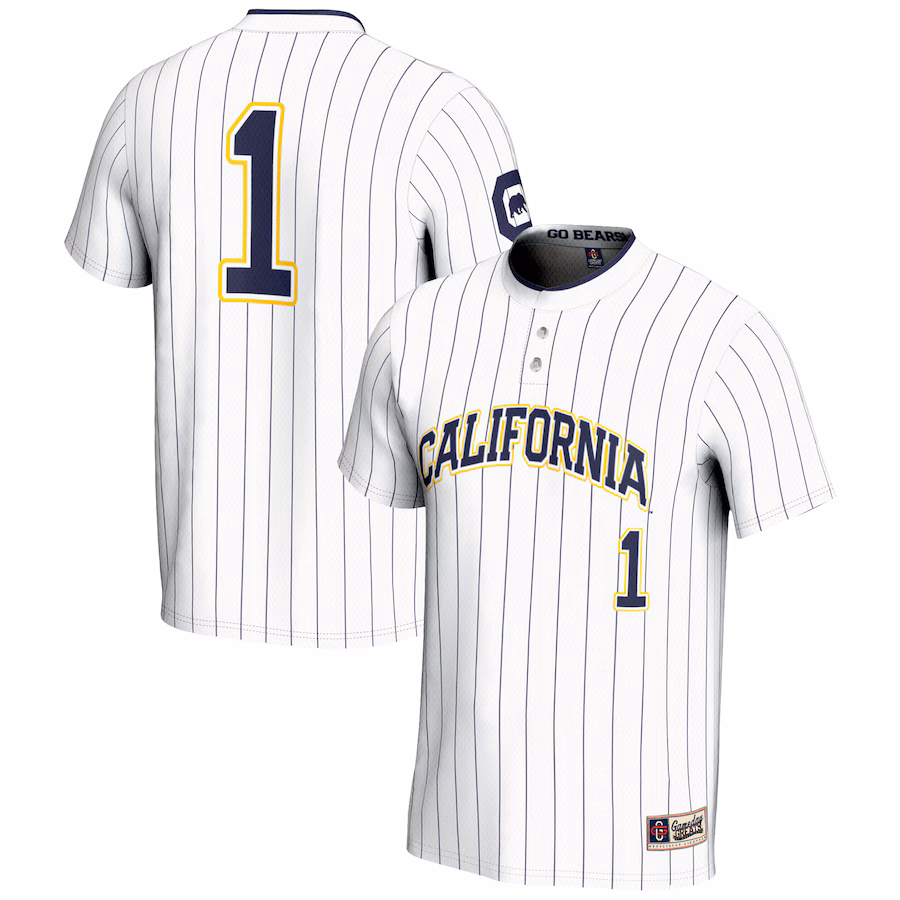 GameDay Greats #1 White Cal Bears Lightweight Softball Jersey - Jersey