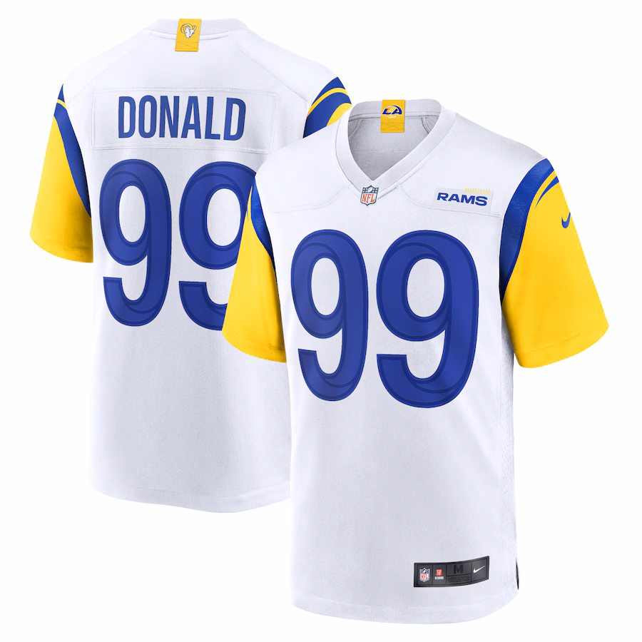Men's Los Angeles Rams Aaron Donald Nike White Alternate Player Game Jersey - Jersey