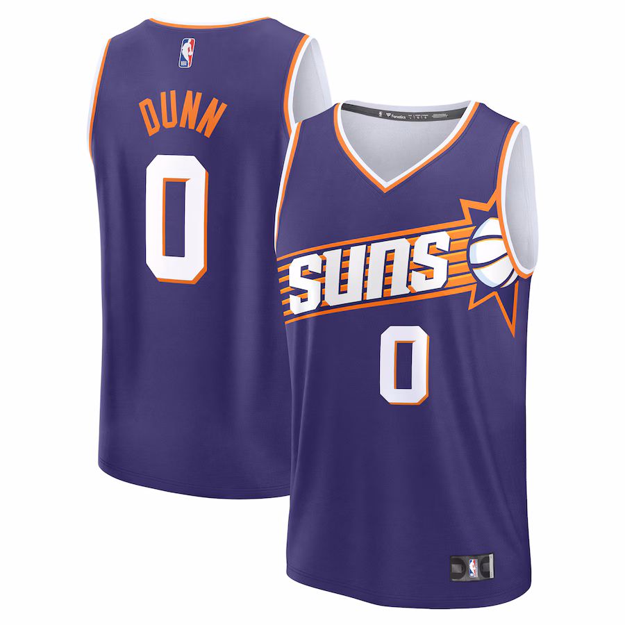 Youth Phoenix Suns Ryan Dunn  Fanatics Purple 2024 NBA Draft Fast Break Player Jersey - Icon Edition - Jersey