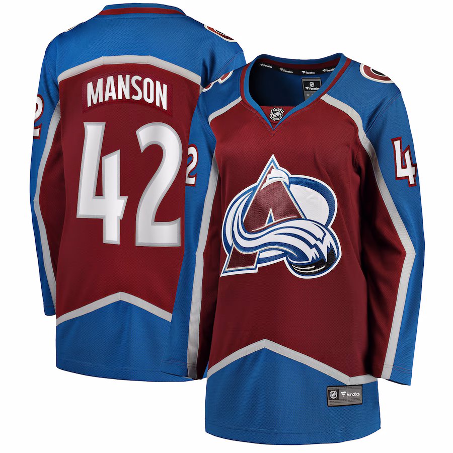 Women's Colorado Avalanche Josh Manson Fanatics Burgundy Home Breakaway Player Jersey - Jersey