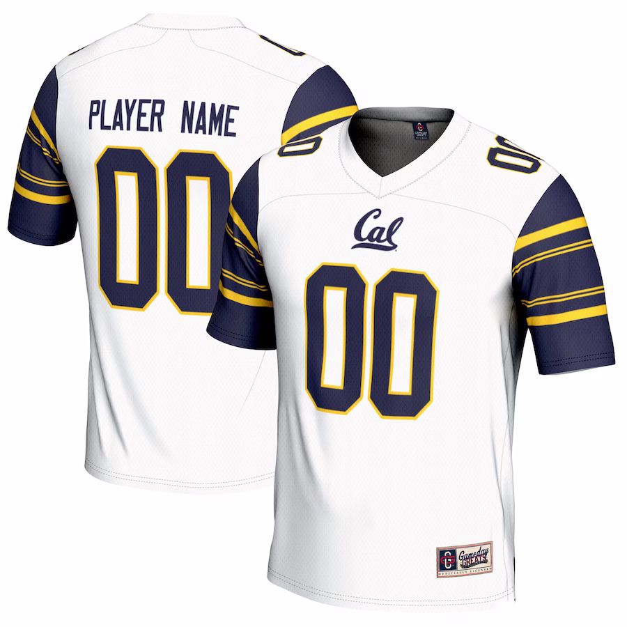 Cal Bears GameDay Greats NIL Pick-A-Player Football Jersey - White - Jersey