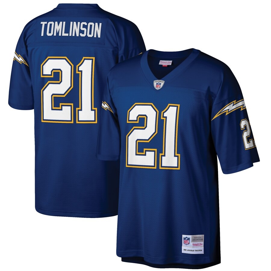 Men's San Diego Chargers LaDainian Tomlinson Mitchell & Ness Navy Retired Player Legacy Replica Jersey - Jersey