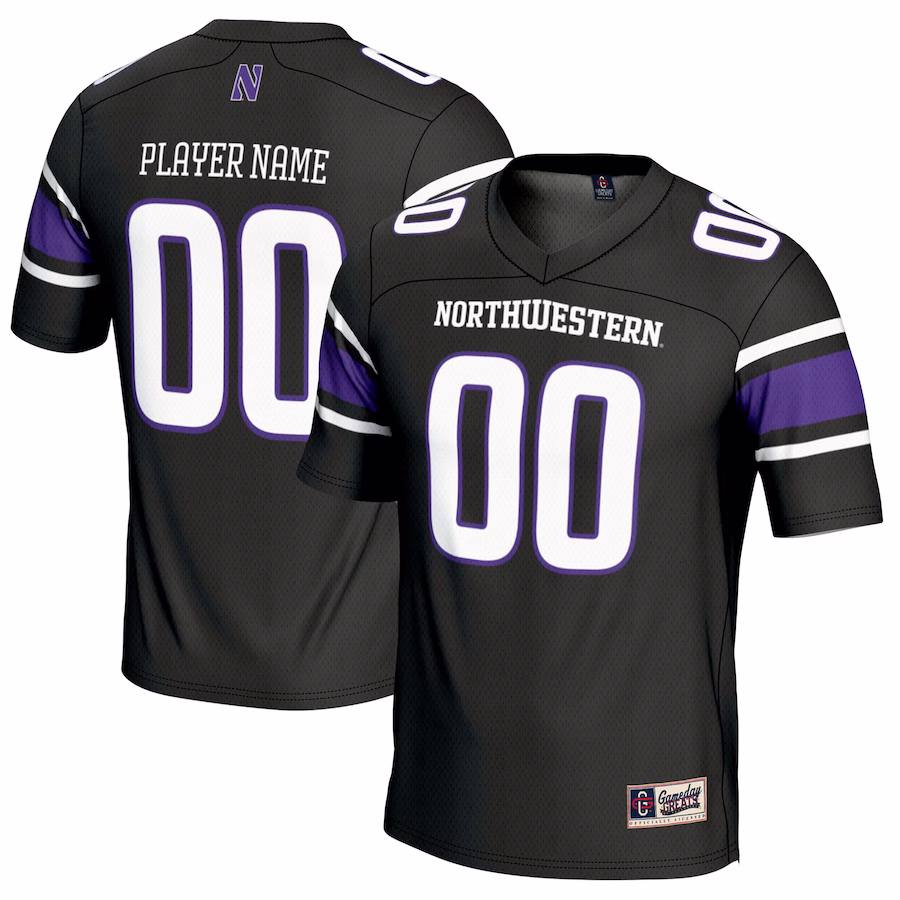 Northwestern Wildcats GameDay Greats Youth NIL Pick-A-Player Football Jersey - Black - Jersey