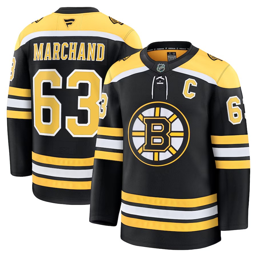 Men's Boston Bruins Brad Marchand Fanatics Black Home Premium Jersey - Jersey