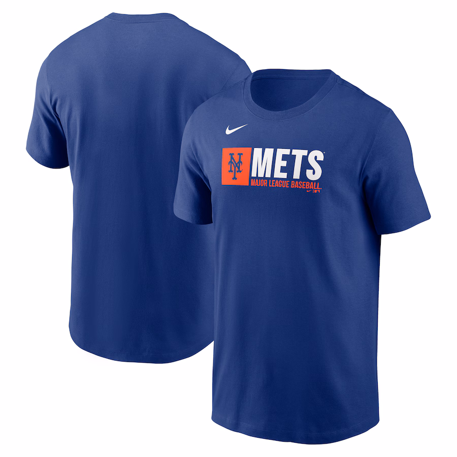 Men's New York Mets Nike Royal Team Block T-Shirt - Jersey